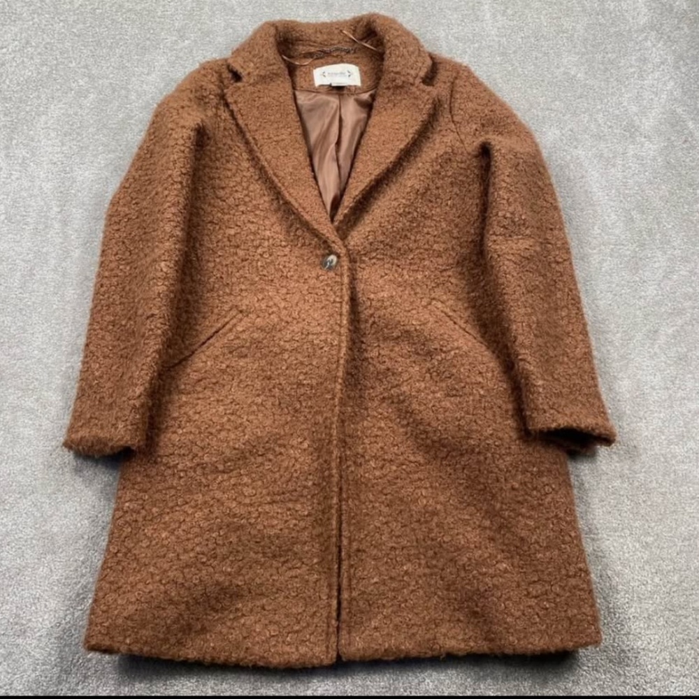 Nanette Lepore brown teddy coat